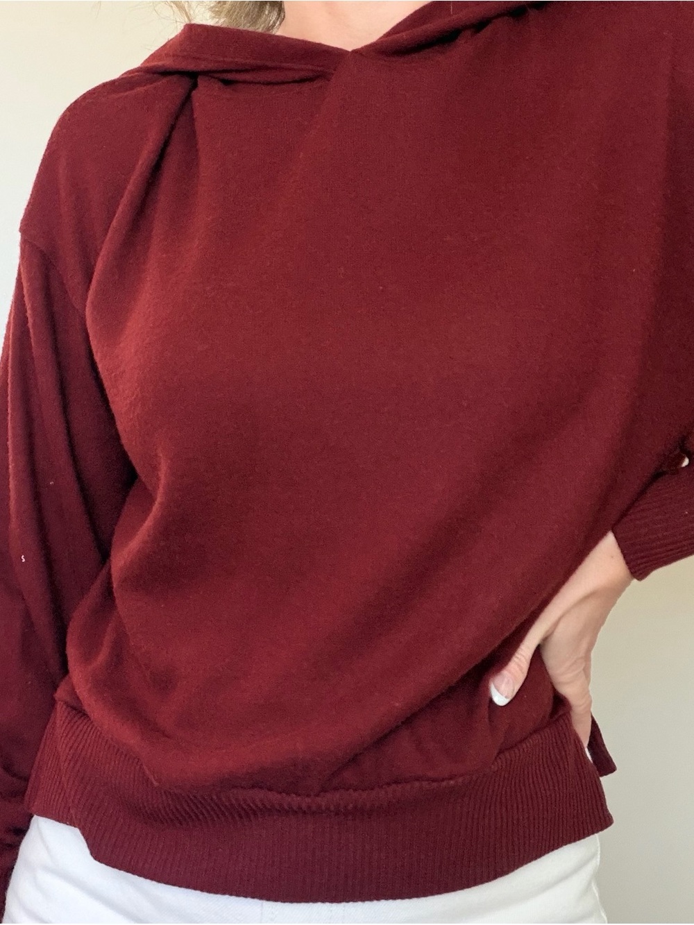 New Project Social T Burgundy  Hoodie
